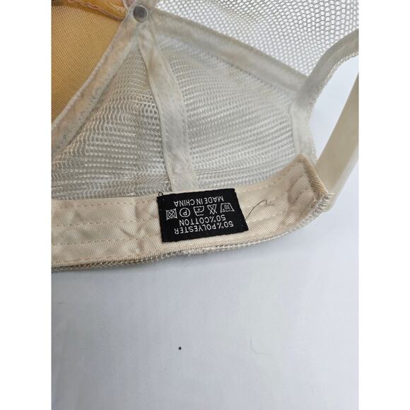 Vintage Y2K Island Crew Hawaii Snapback Trucker Hat White Palm Tree Print - Picture 6 of 6